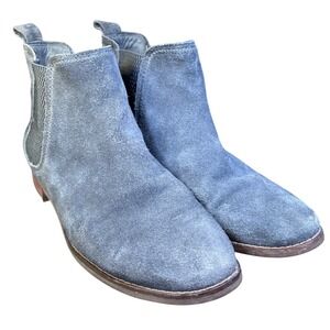 TOMS Marina Grey Suede Chelsea Boots Womens Size 9 Ankle Bootie Durable leather